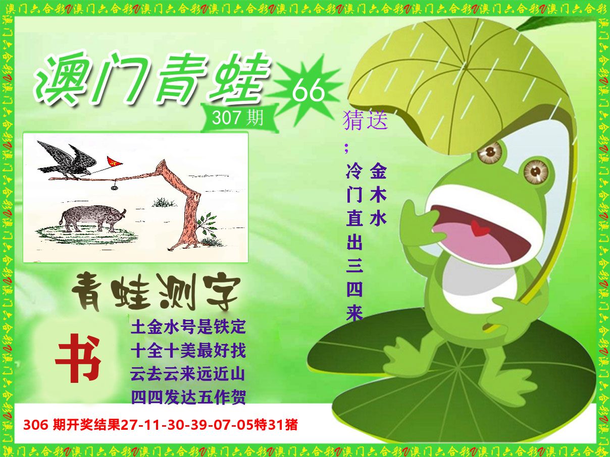 青蛙系列66 第307期