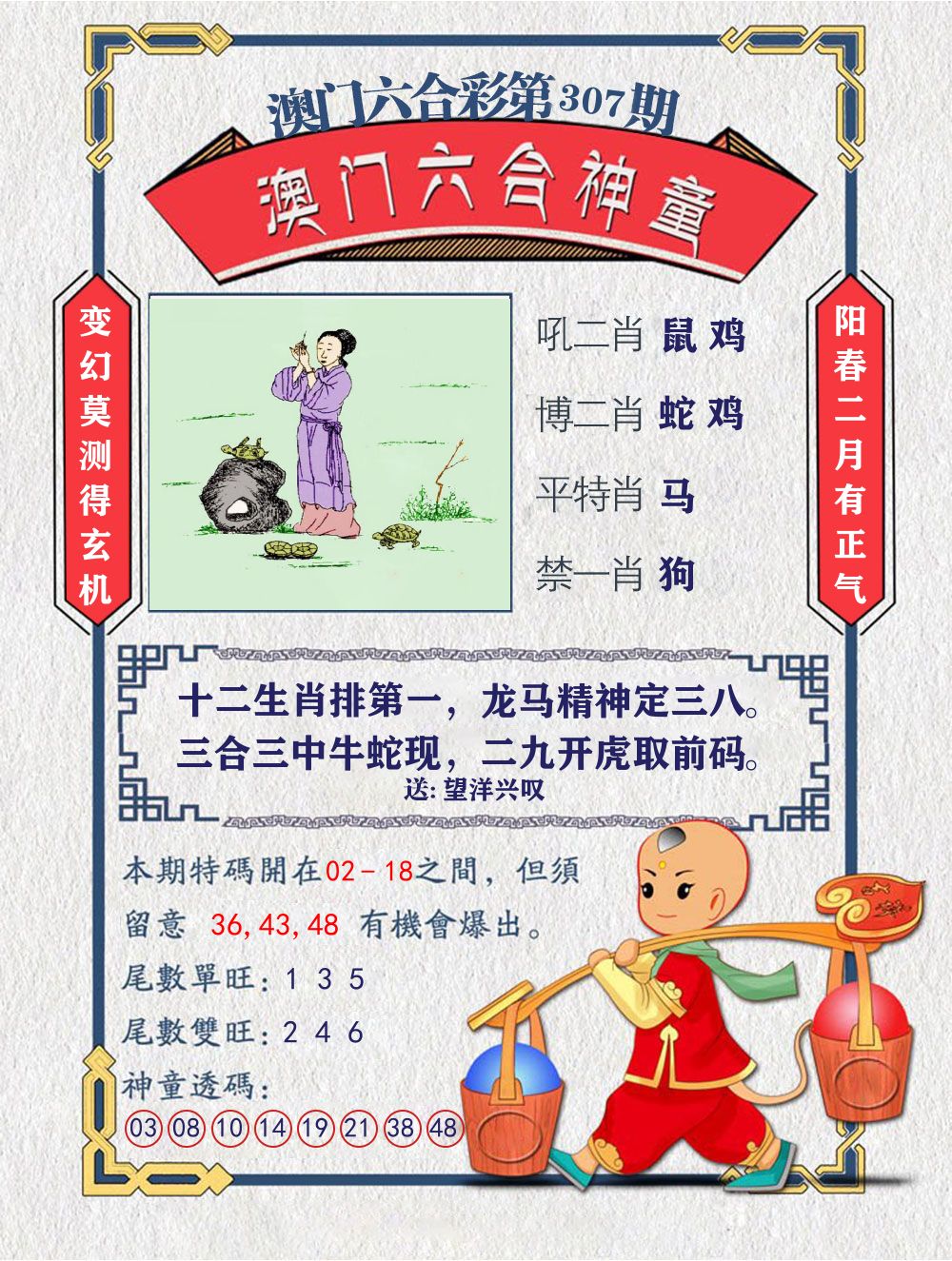 六合神童 第307期