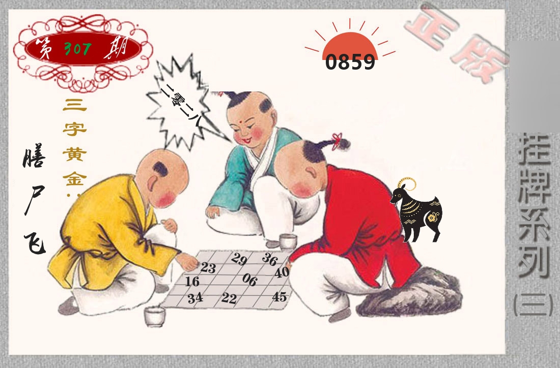 挂牌系列3 第307期