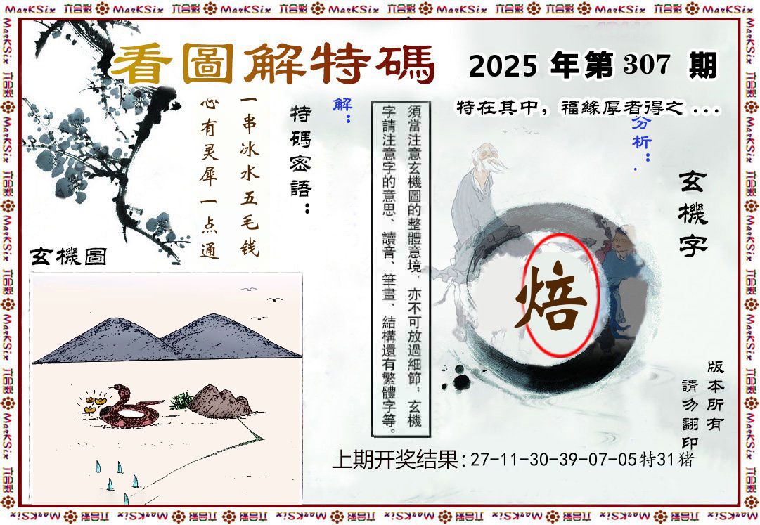看图解特码 第307期