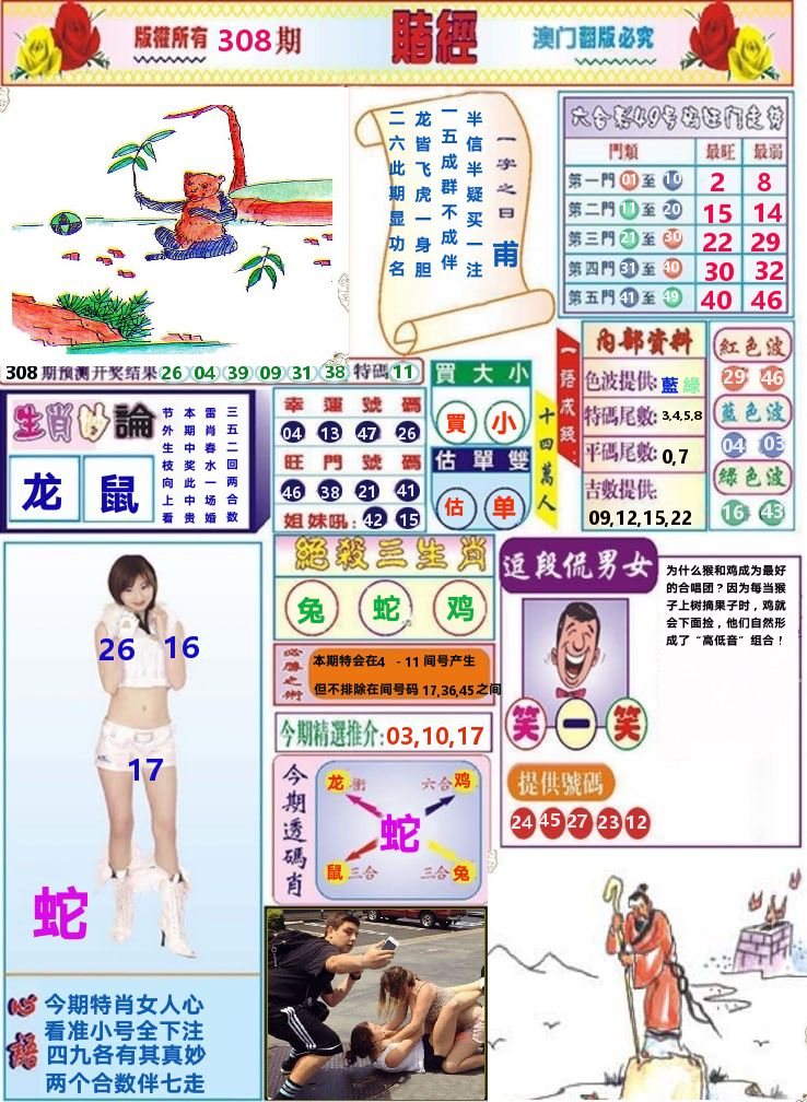 澳门赌经 第308期