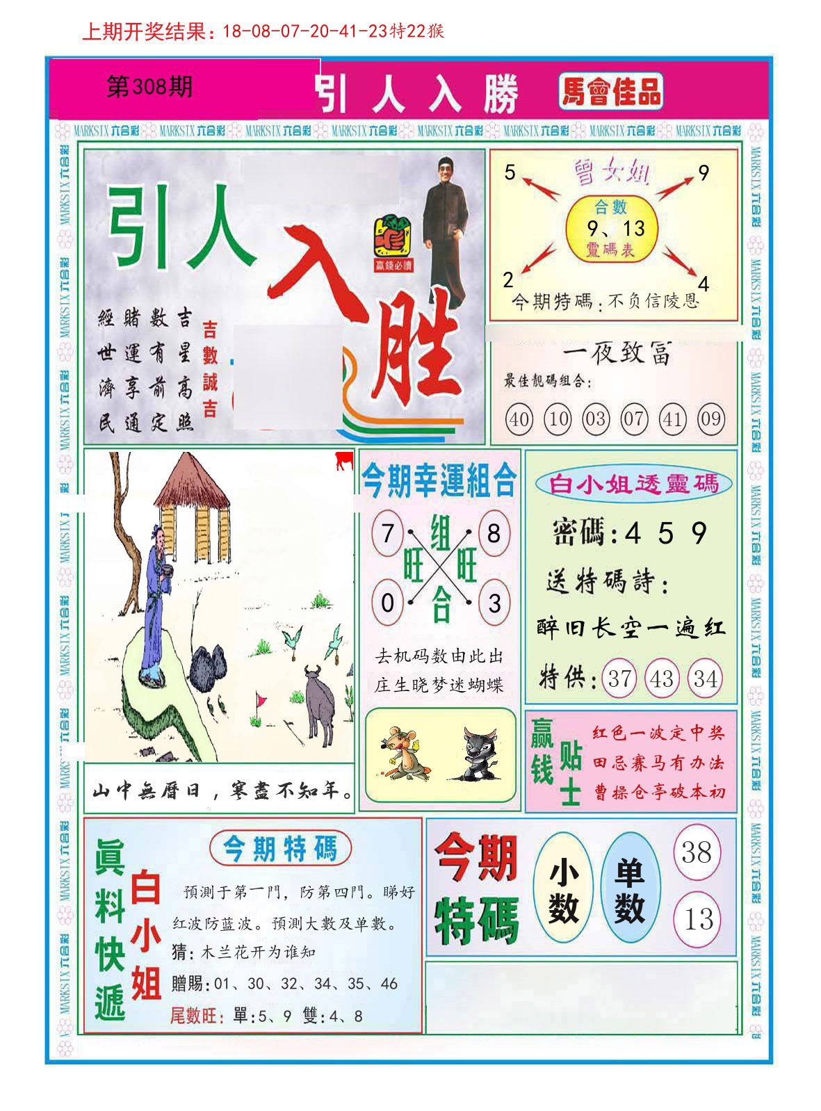 引人入胜 第308期