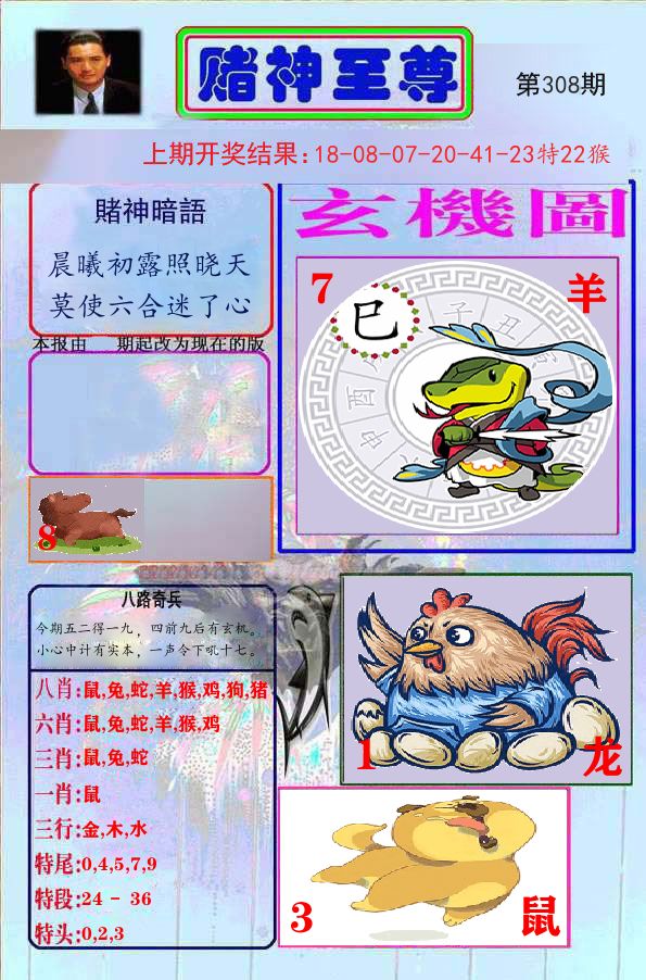 赌神至尊 第308期