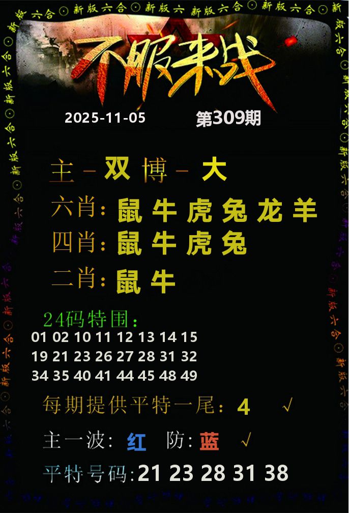 不服来战 第309期