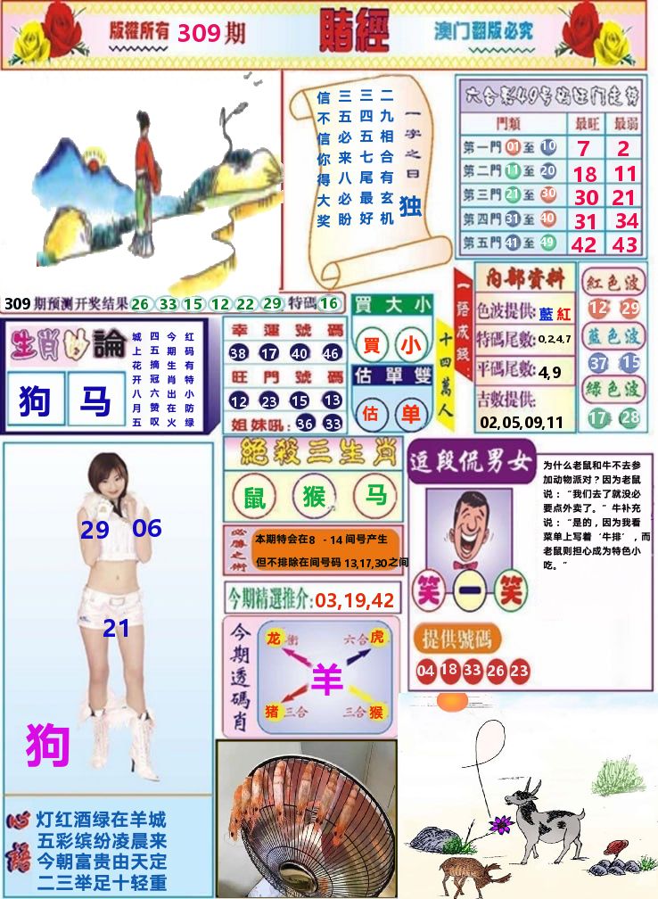澳门赌经 第309期