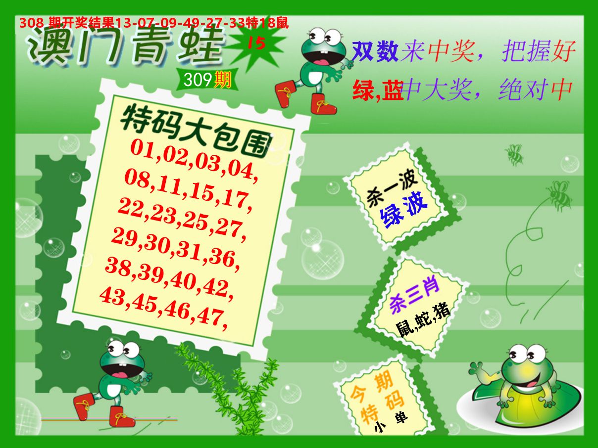 青蛙系列15 第309期