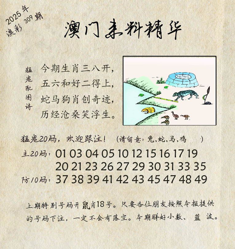 精华来料 第309期