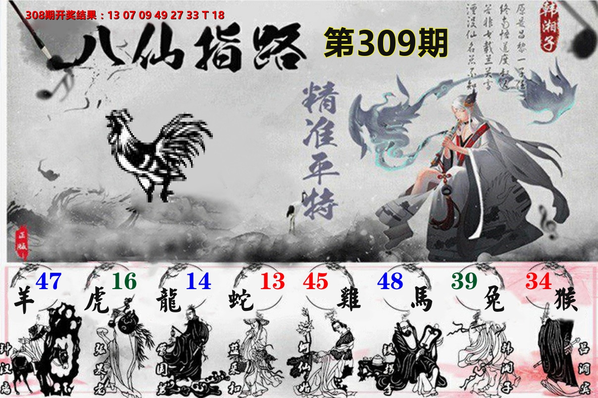 八仙指路 第309期