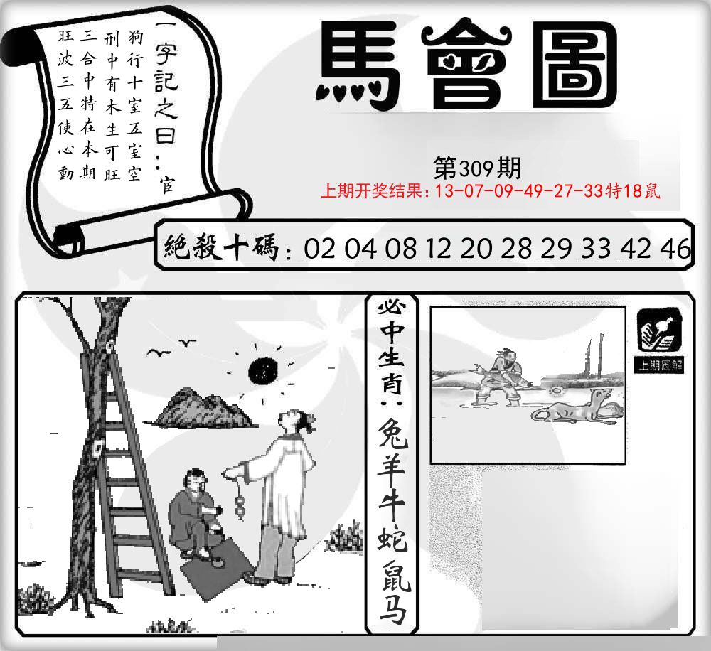 马会图 第309期