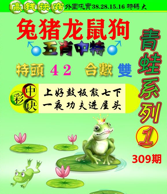 青蛙彩图 第309期