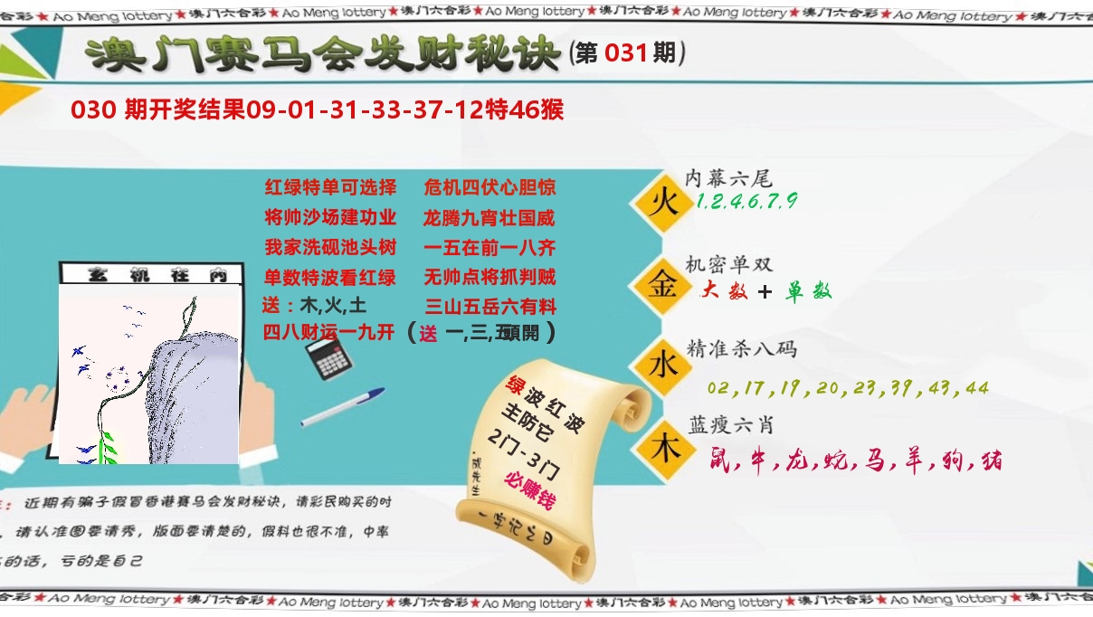 发财秘诀 第31期
