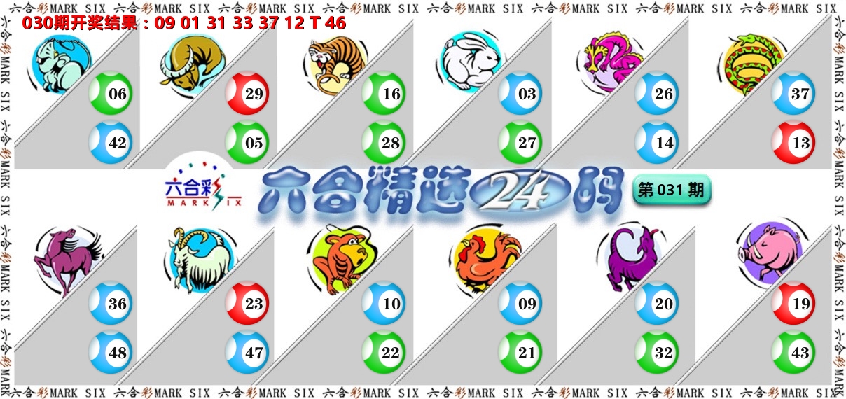 六合精选24码 第31期