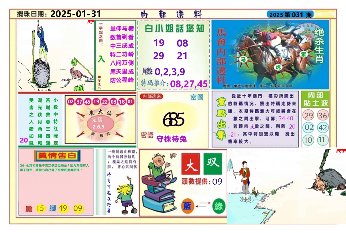 澳门内部透料A 第31期