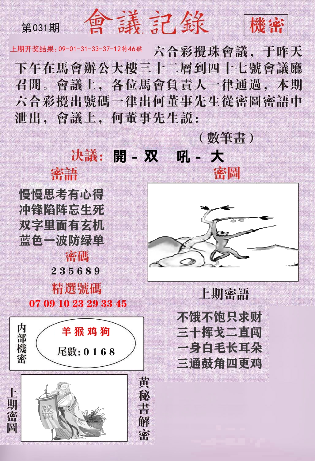 会议记录 第31期
