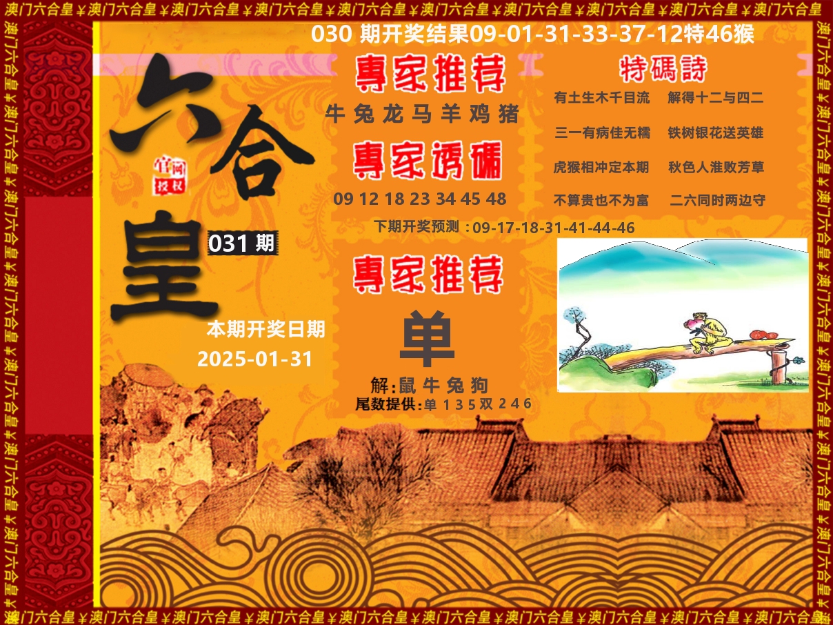 六合皇系列 第31期