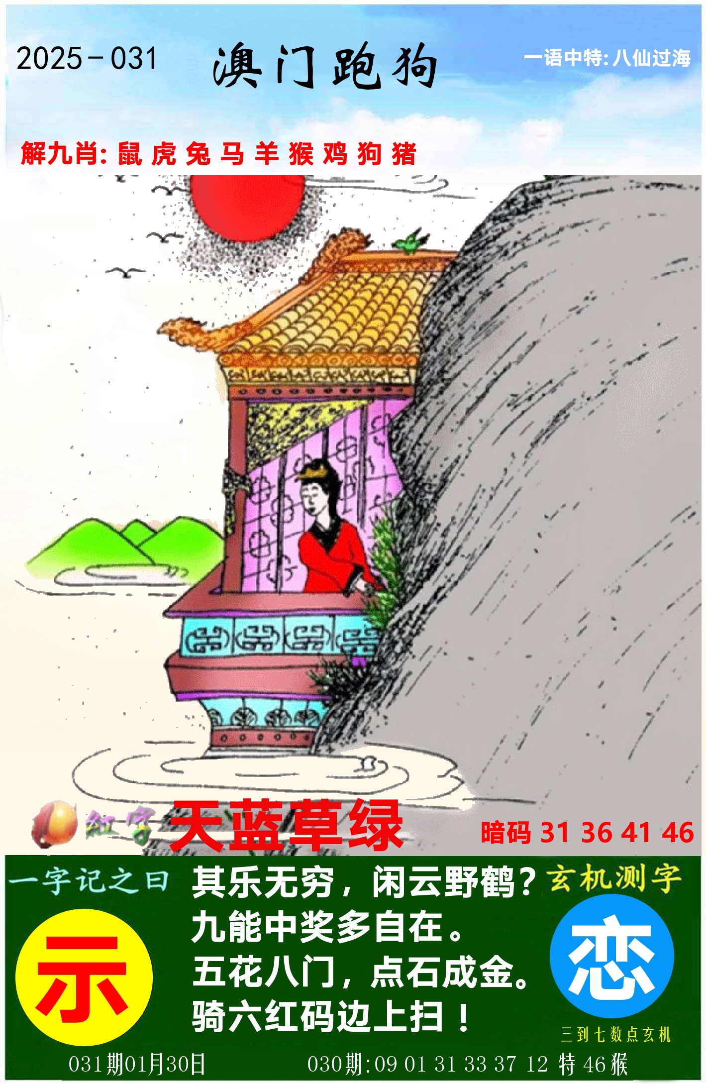 澳门跑狗图 第31期