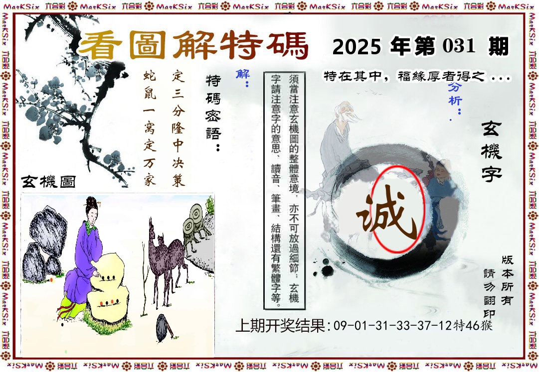 看图解特码 第31期