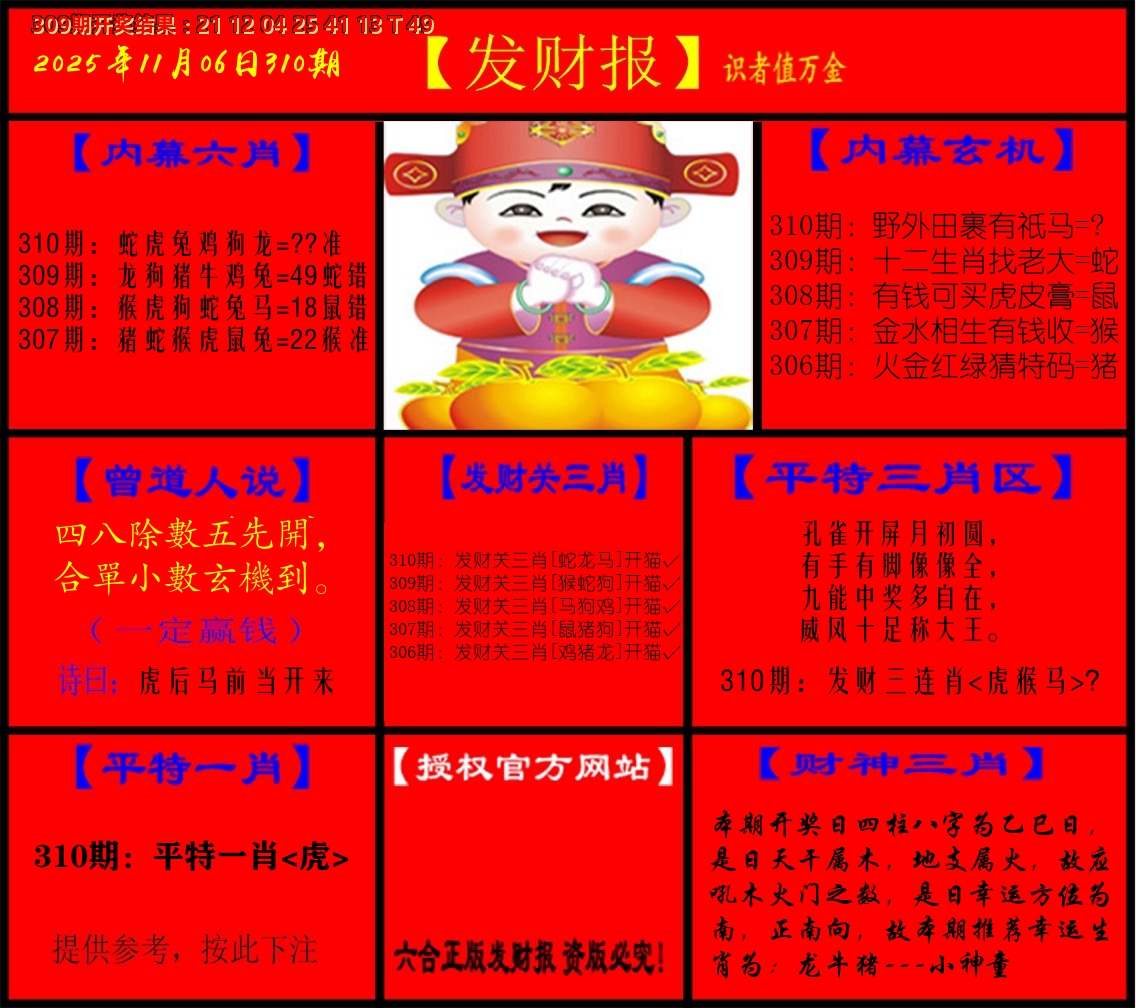 发财报 第310期