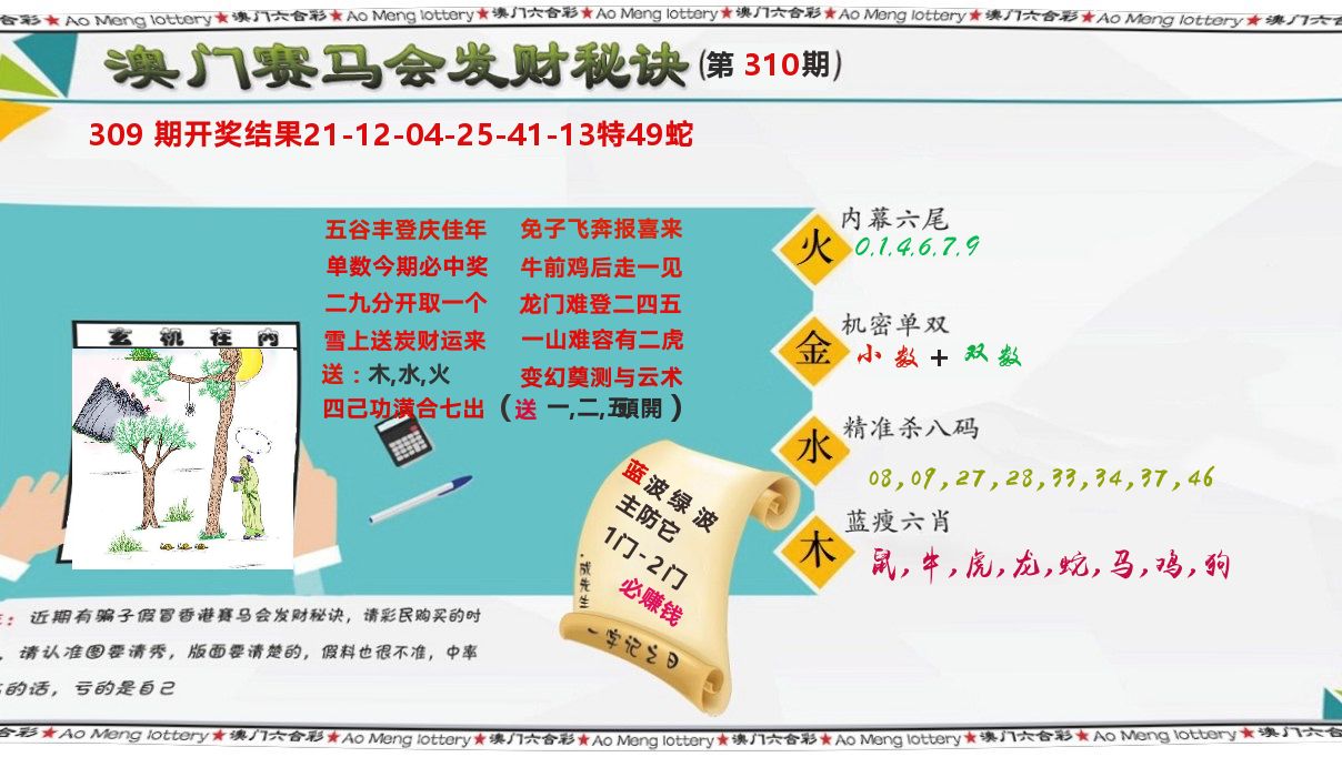发财秘诀 第310期