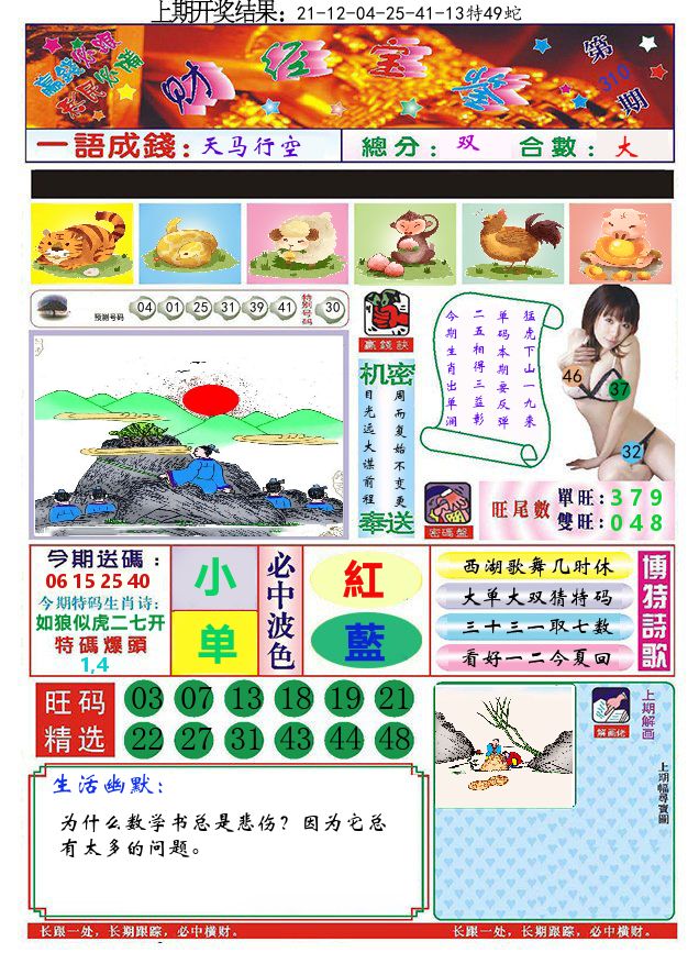 澳门财经宝鉴 第310期