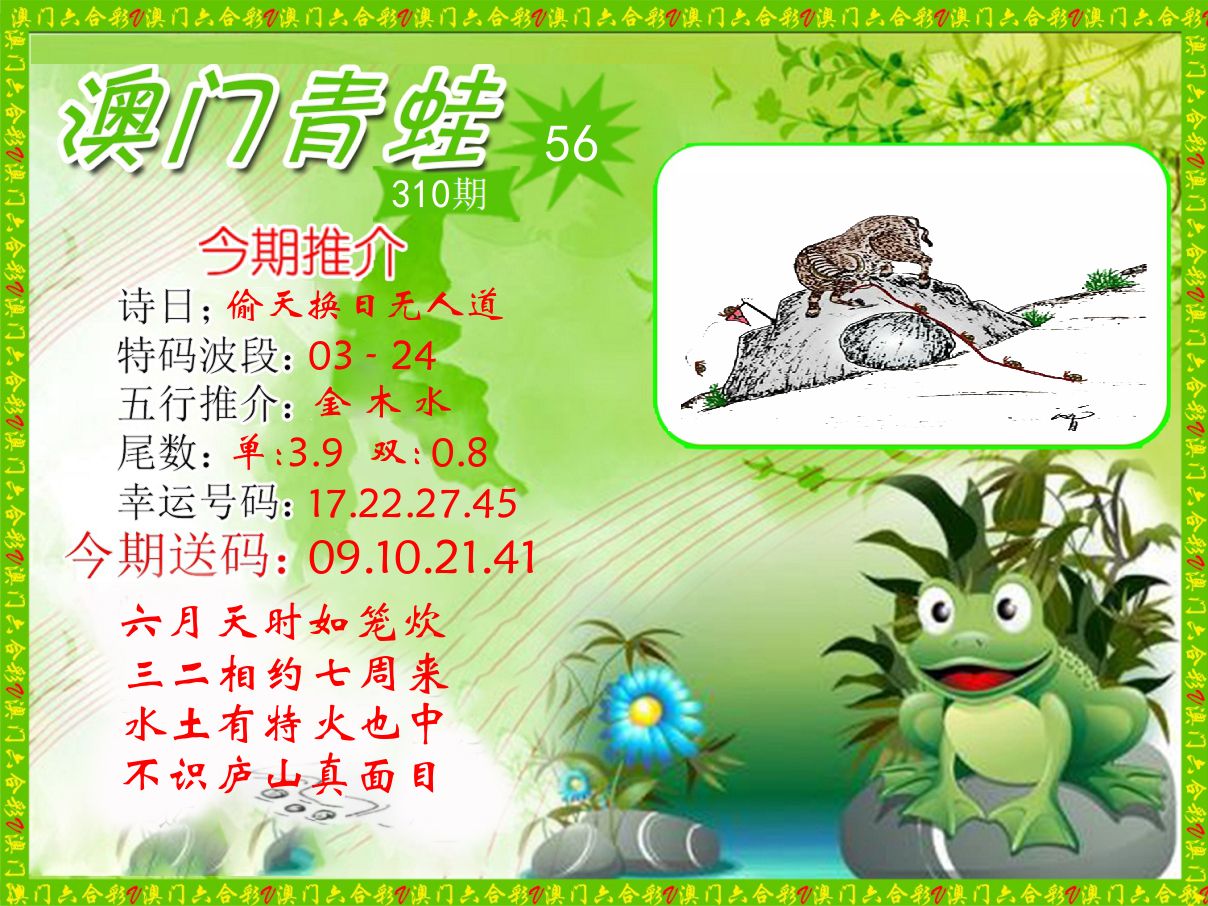 青蛙系列56 第310期