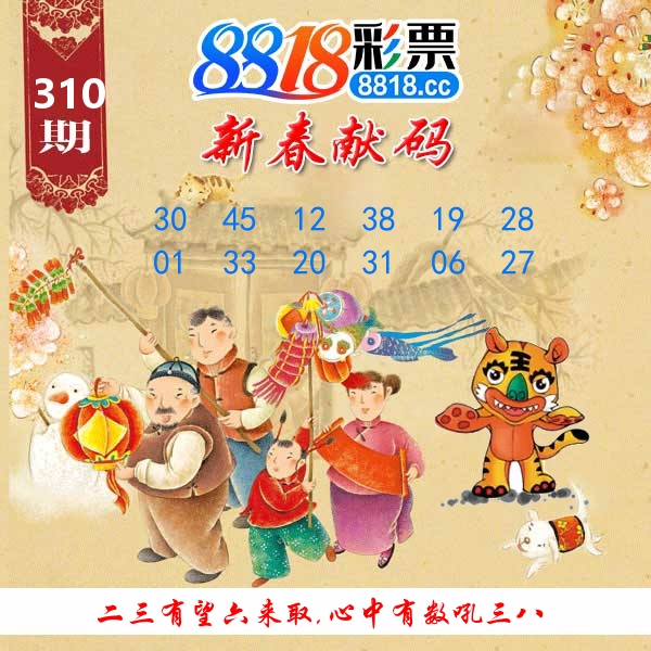 新春献码 第310期