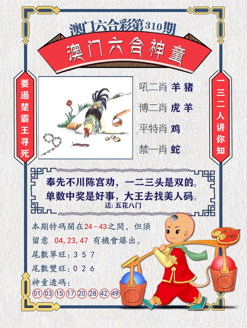 六合神童 第310期