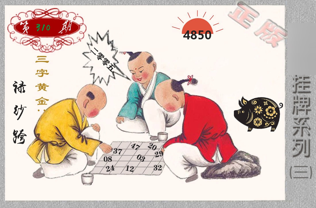 挂牌系列3 第310期