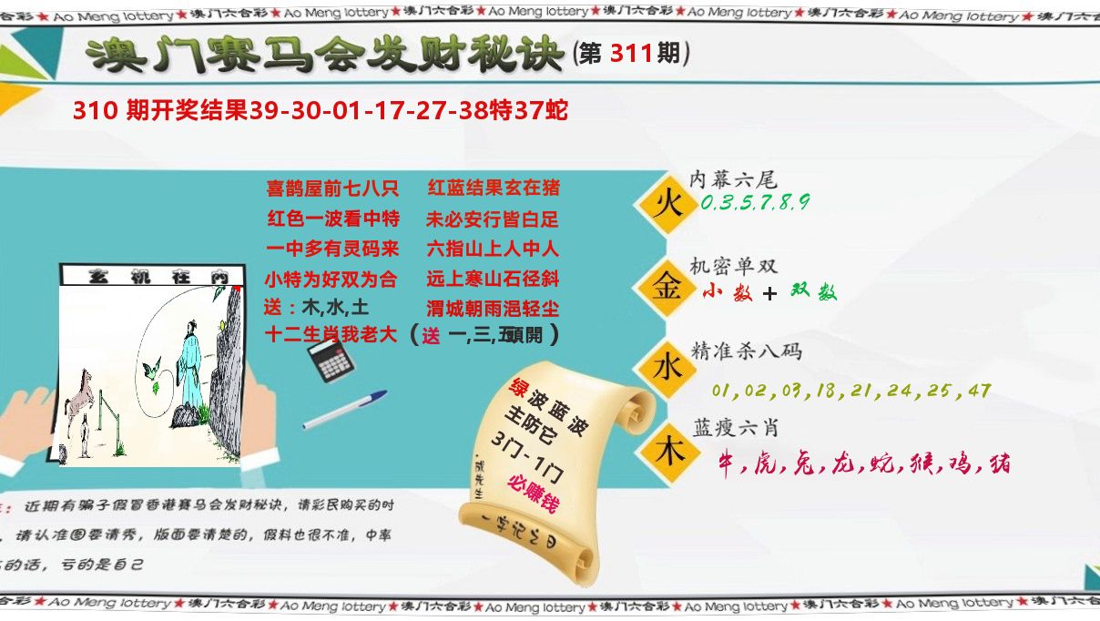 发财秘诀 第311期
