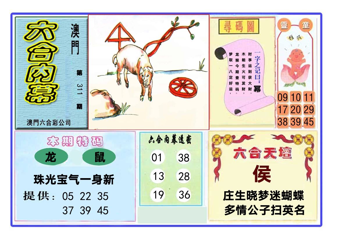 六合内幕 第311期