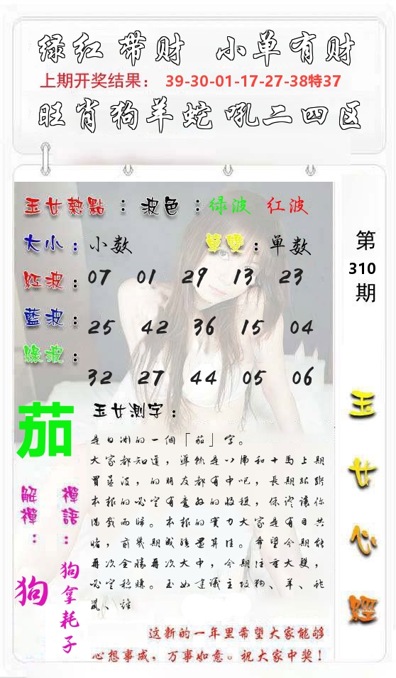 玉女心经 第311期