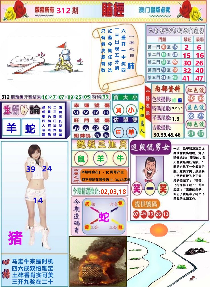 澳门赌经 第312期