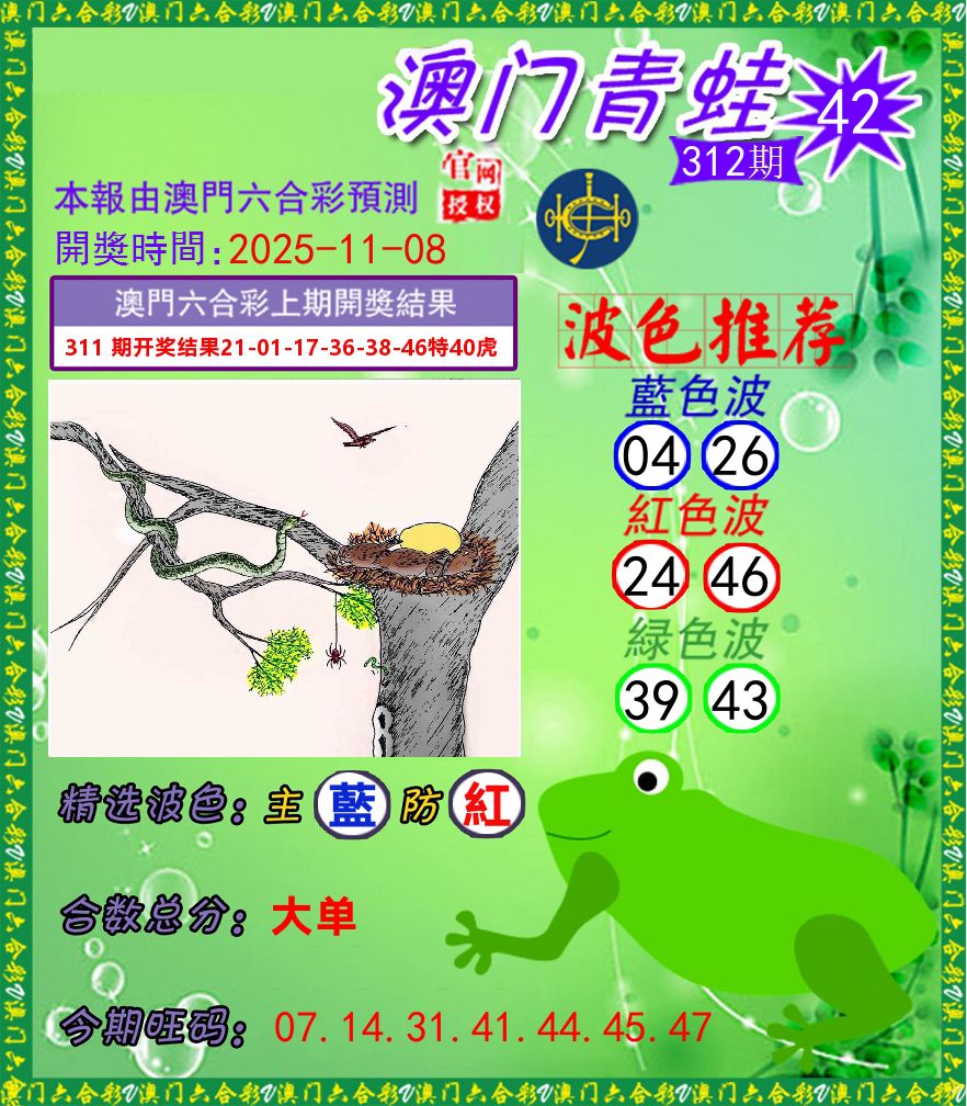 青蛙系列42 第312期