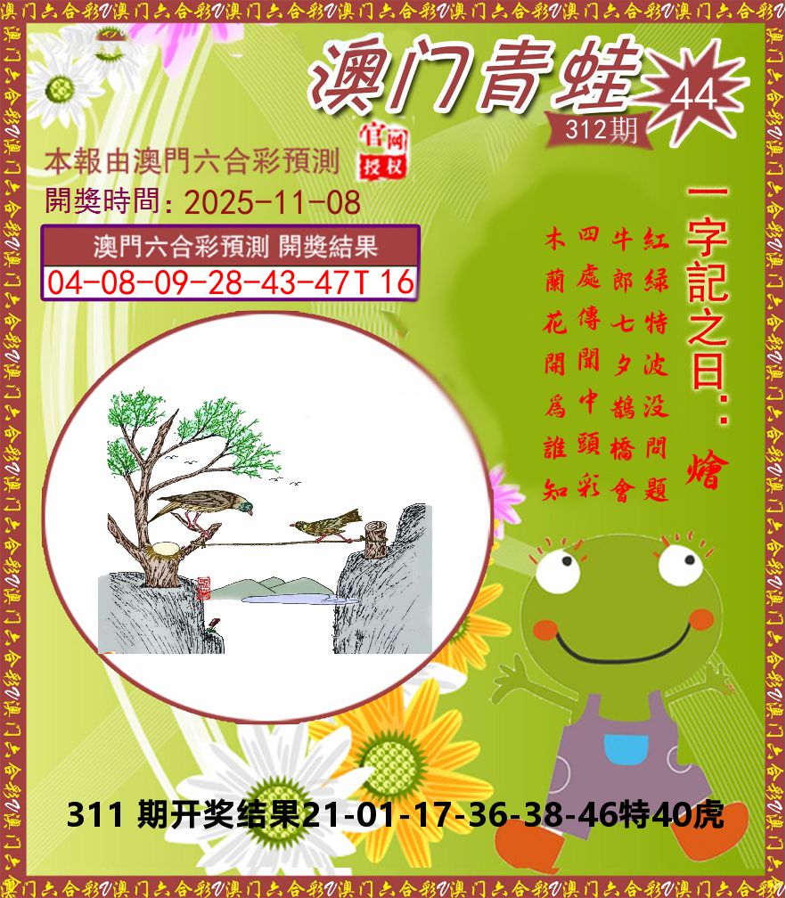 青蛙系列44 第312期