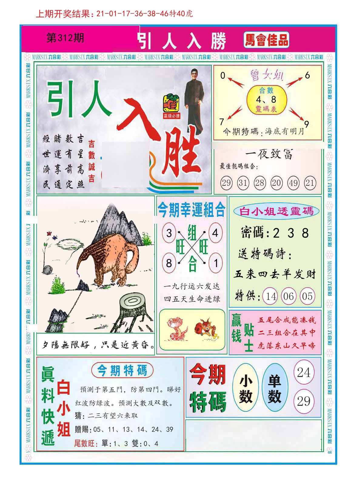 引人入胜 第312期