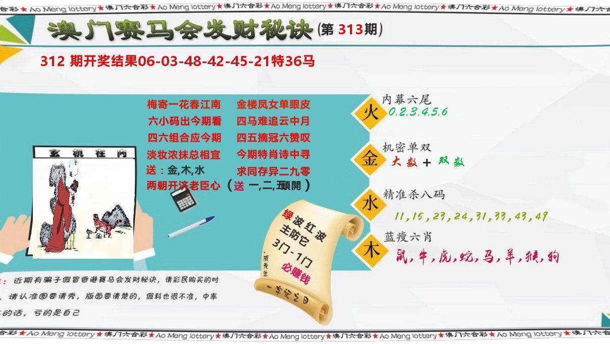 发财秘诀 第313期