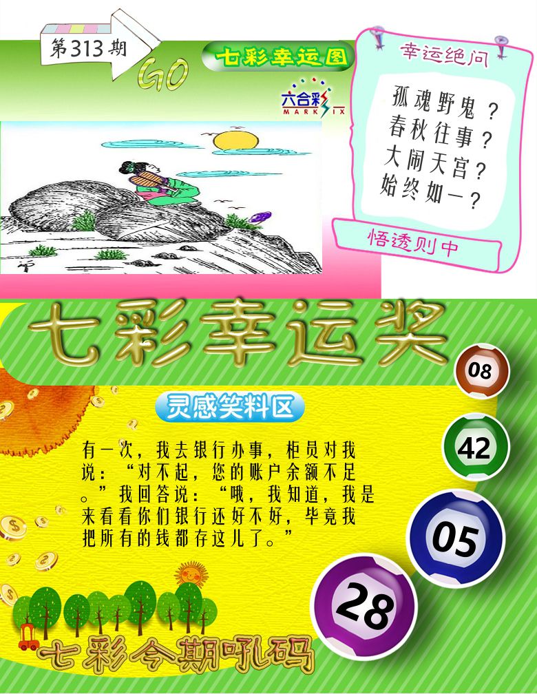七彩幸运奖 第313期
