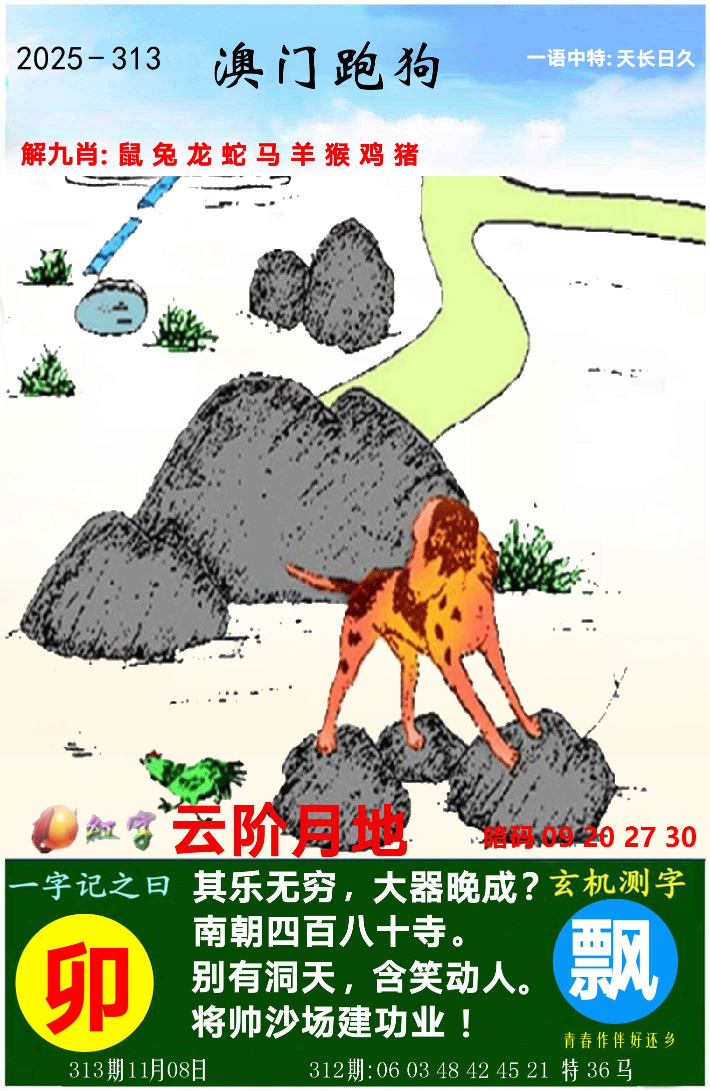 澳门跑狗图 第313期
