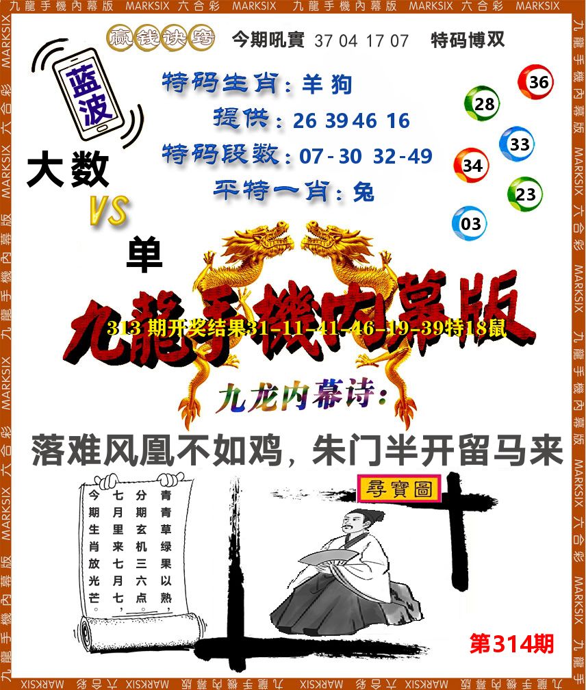 九龙手机内幕 第314期