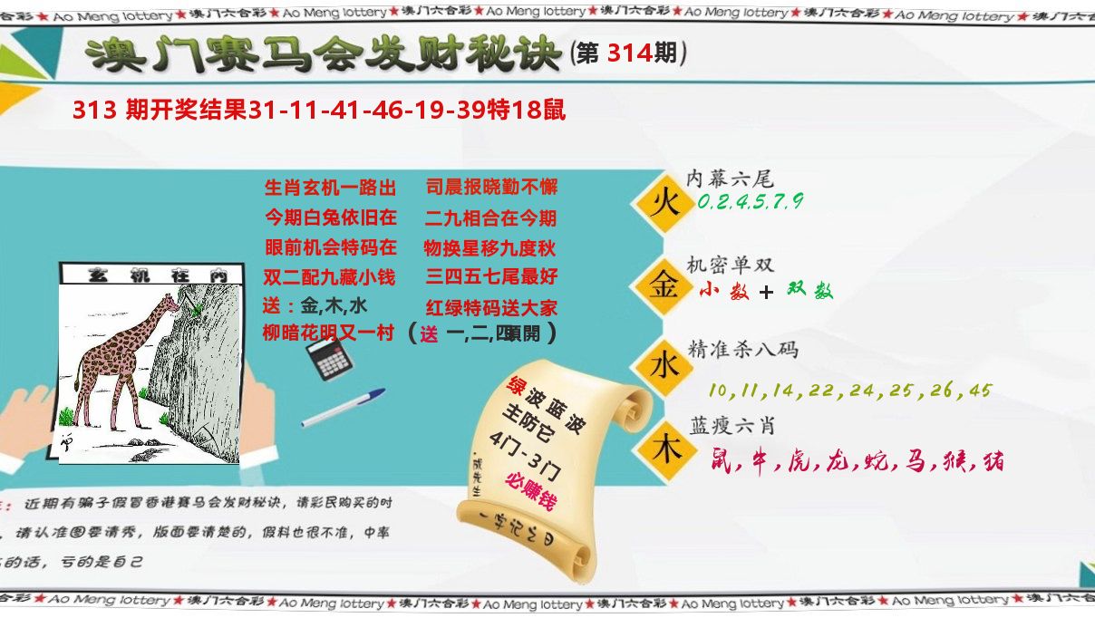 发财秘诀 第314期