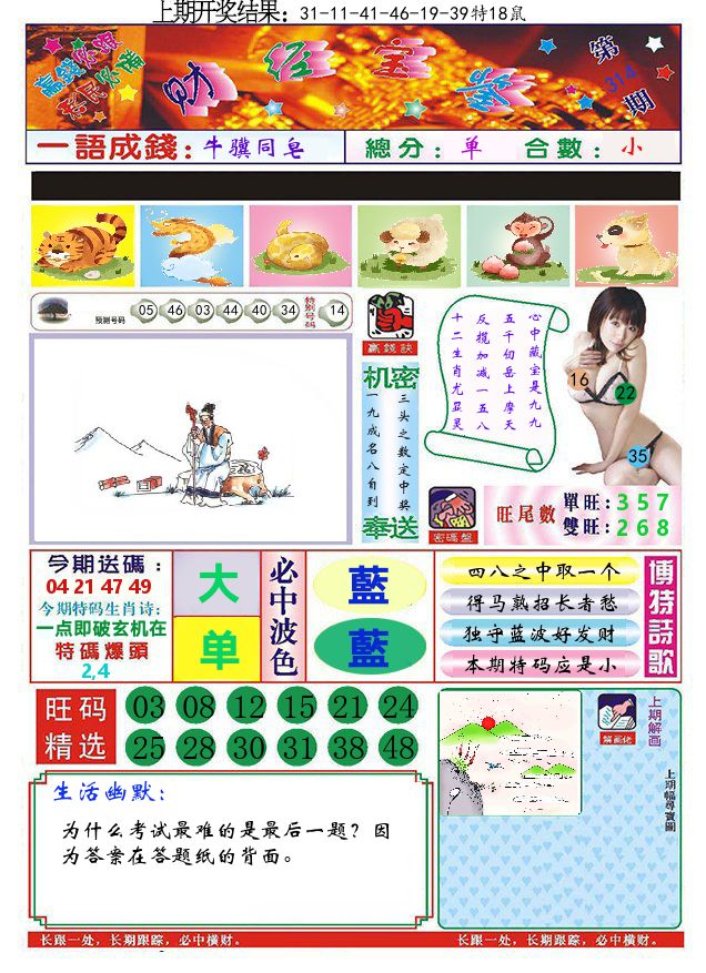 澳门财经宝鉴 第314期
