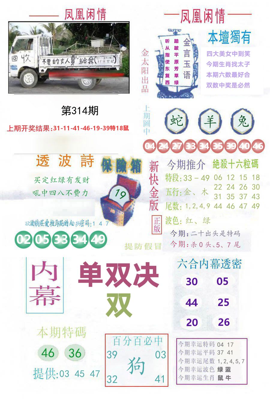 凤凰闲情 第314期