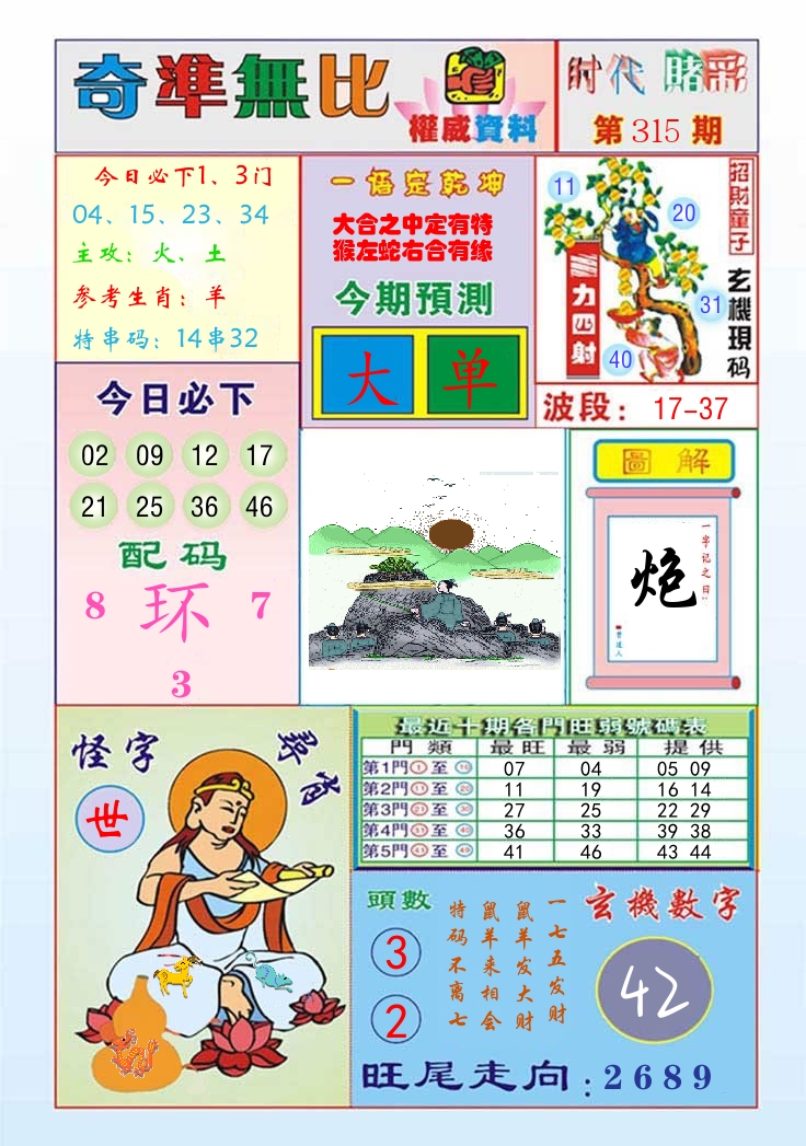 时代赌彩 第316期