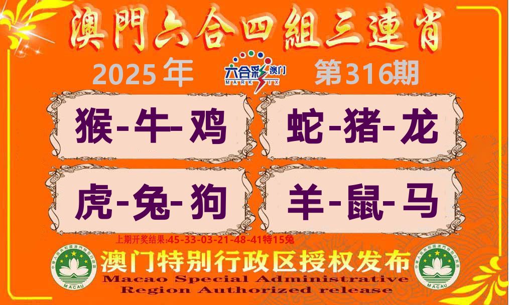 六合三连肖 第316期