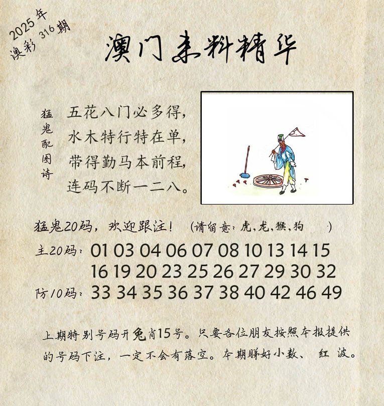 精华来料 第316期