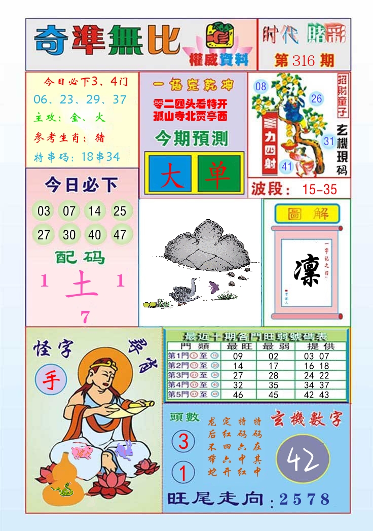 时代赌彩 第317期