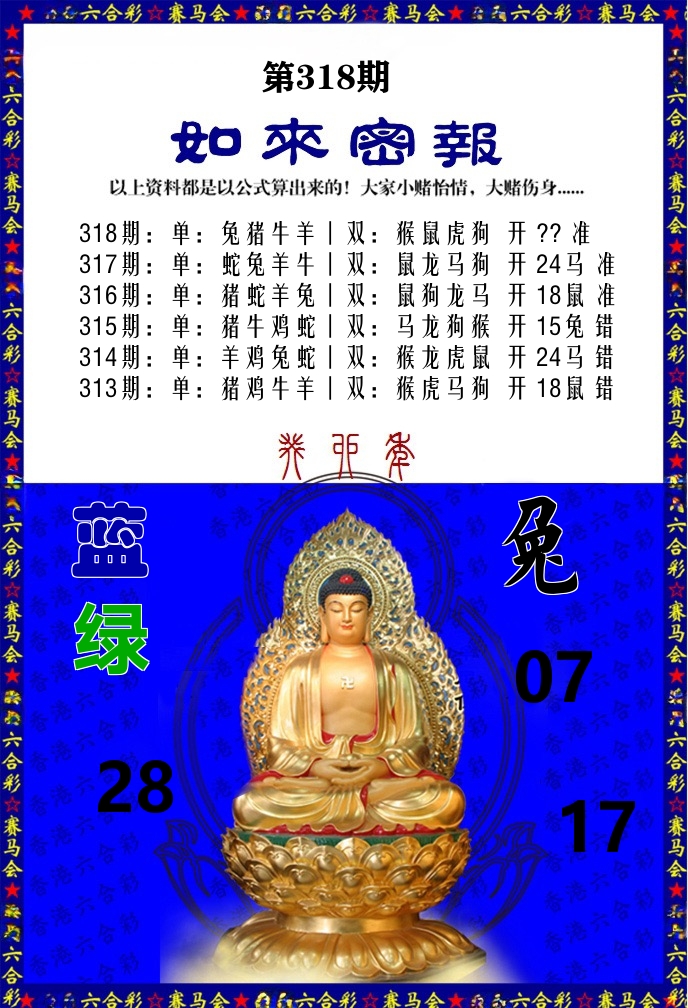 如来密报 第318期