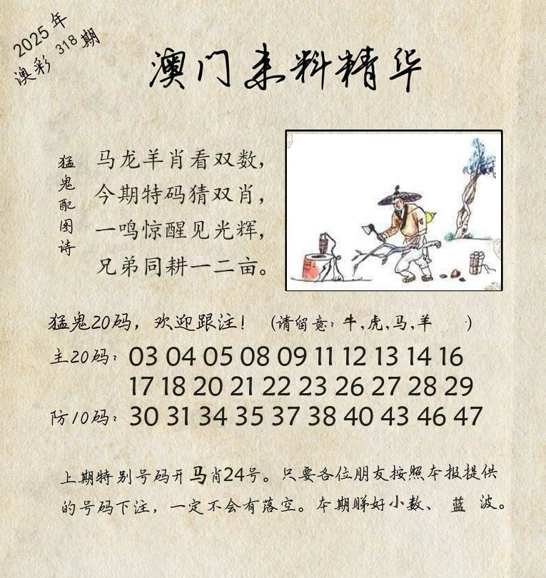 精华来料 第318期