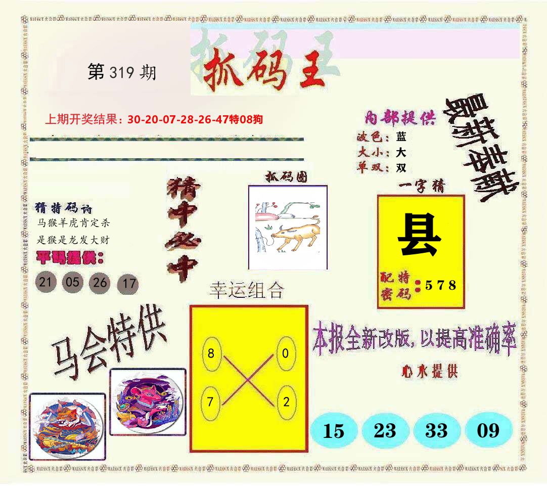 抓码王 第319期