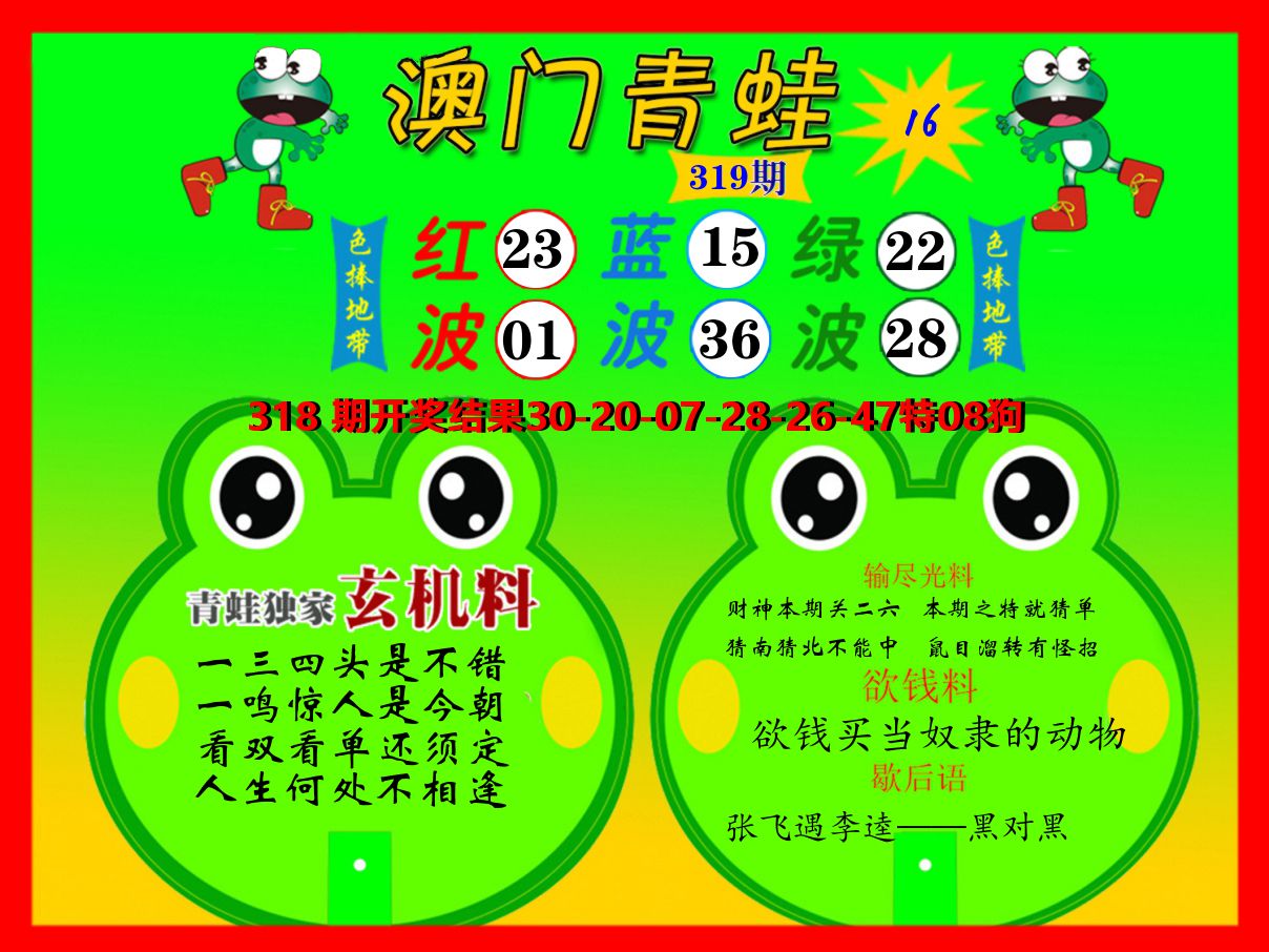 青蛙系列16 第319期